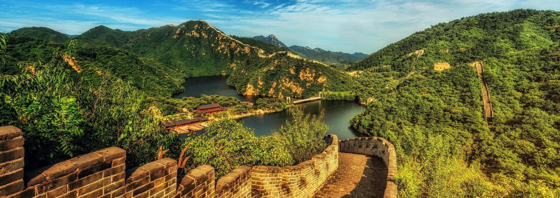 Chinesische Mauer, China, Landschaft Chinesische Mauer, China, Landschaft
