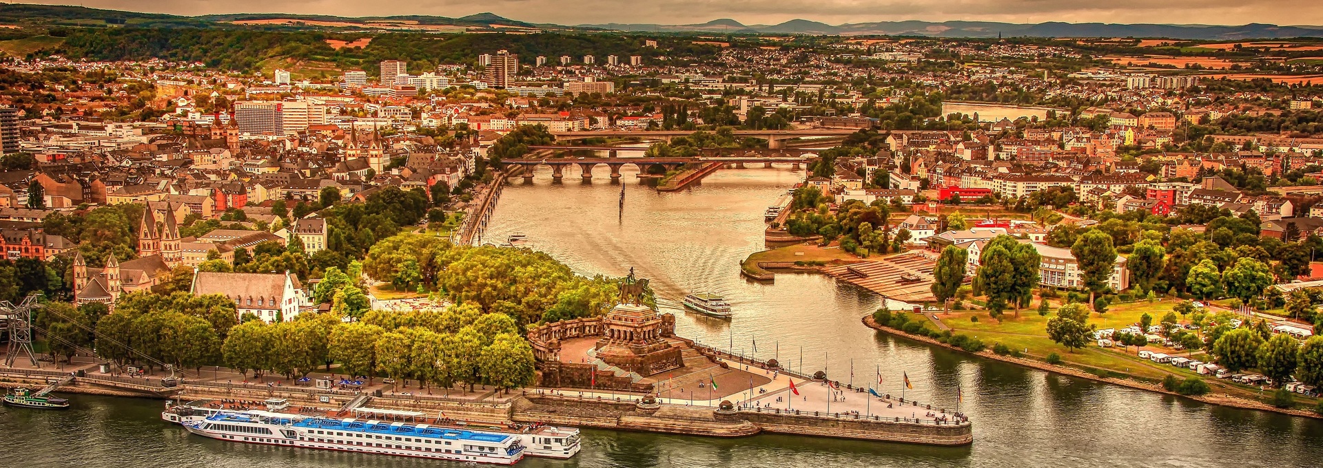 Rhein, Luftaufnahme, Deutschland Rhein, Luftaufnahme, Deutschland