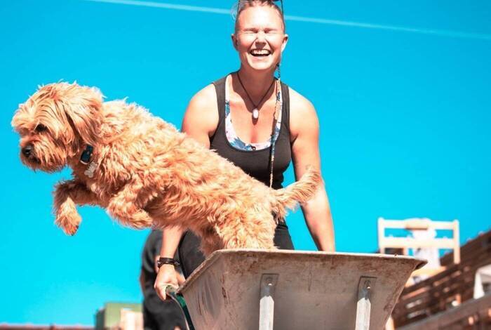 Volunteer bei der Arbeit mit Tieren Volunteer bei der Arbeit mit Tieren