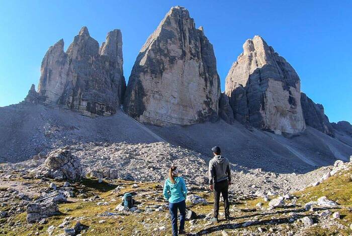 Hiking in the Dolomites Hiking in the Dolomites