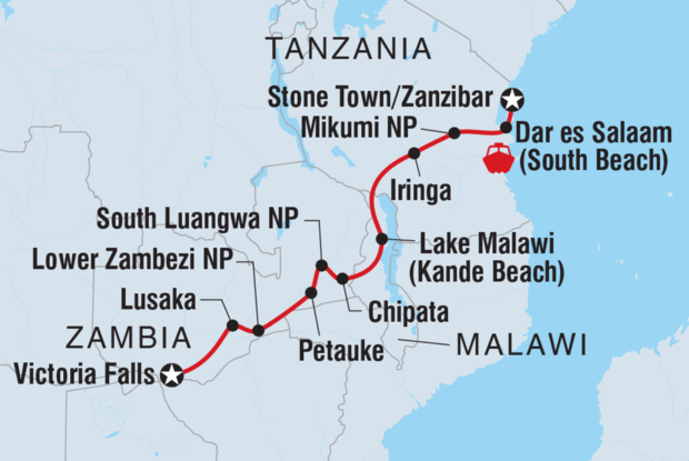 Vic Falls to Zanzibar