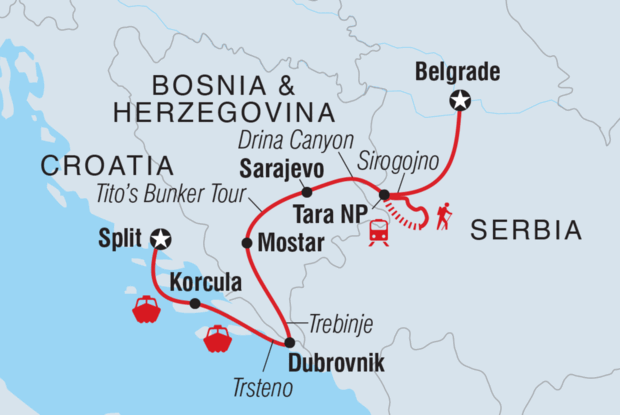 Premium Split to Belgrade