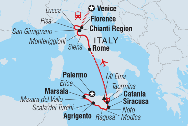 Premium Sicily and Tuscany