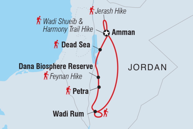 Premium Walking and Hiking Jordan (Petra, Wadi Rum & the Dead Sea)