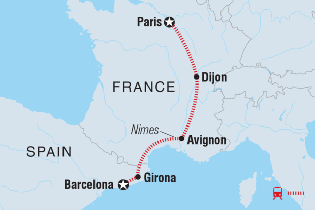 Barcelona to Paris