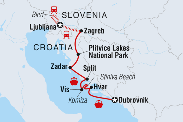 Dubrovnik to Ljubljana