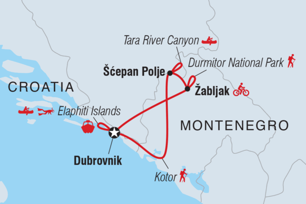 Croatia & Montenegro: Hike, Bike & Raft