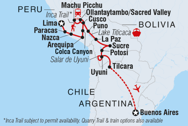 Peru, Bolivia & Argentina Adventure Peru, Bolivia & Argentina Adventure