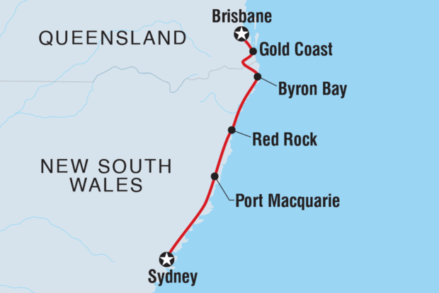 18 to 35s One Week from Sydney to Brisbane