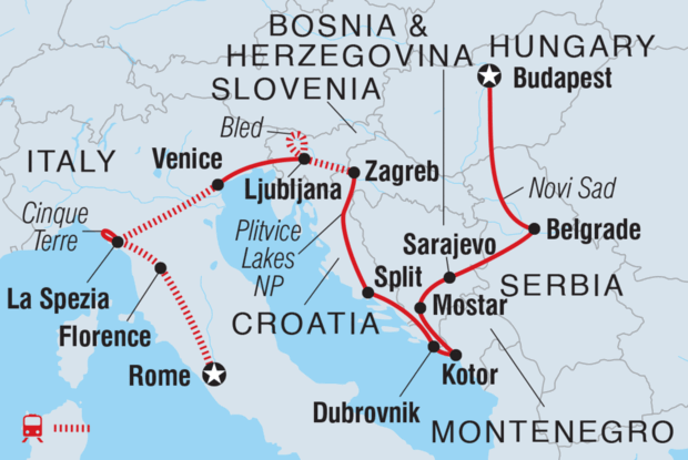 Budapest to Rome Budapest to Rome