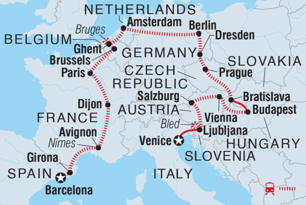 Barcelona to Venice Barcelona to Venice