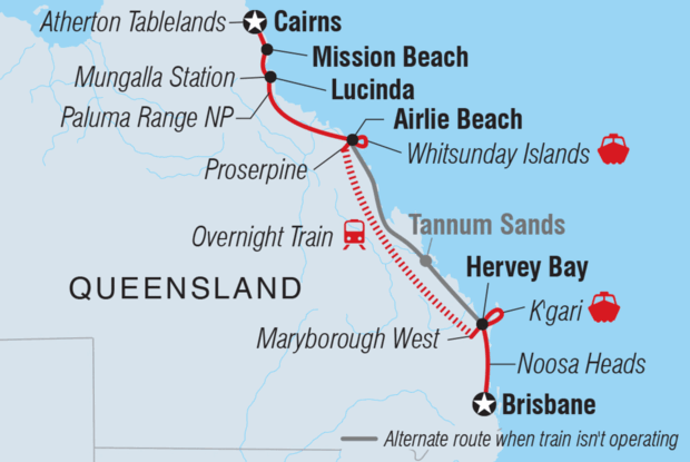 Brisbane to Cairns Adventure