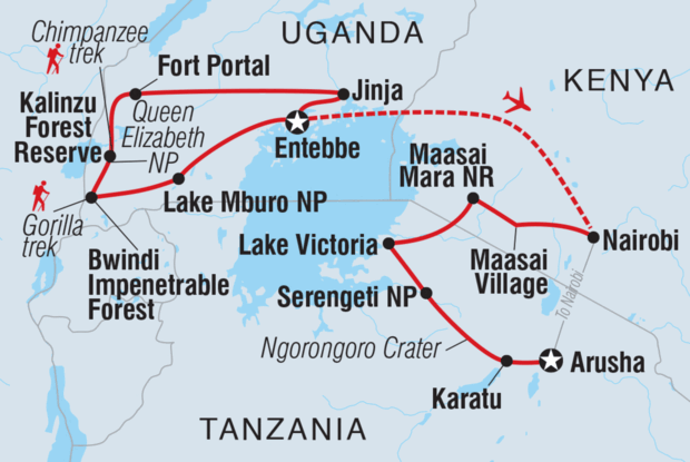 18 to 35s Epic East Africa: Gorillas, Chimps and Safaris 18 to 35s Epic East Africa: Gorillas, Chimps and Safaris