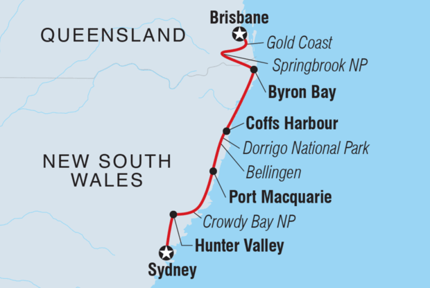 Brisbane to Sydney Adventure