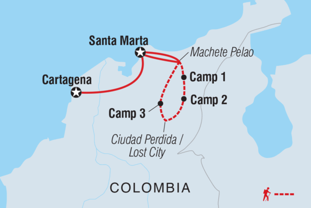 Lost City Trekking in Colombia Lost City Trekking in Colombia