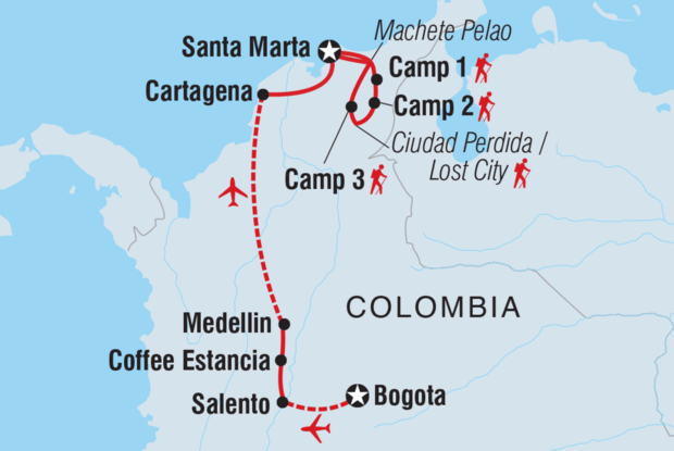 Colombia Adventure & Lost City Trek Colombia Adventure & Lost City Trek