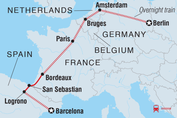 18 to 35s Essential Barcelona to Berlin 18 to 35s Essential Barcelona to Berlin
