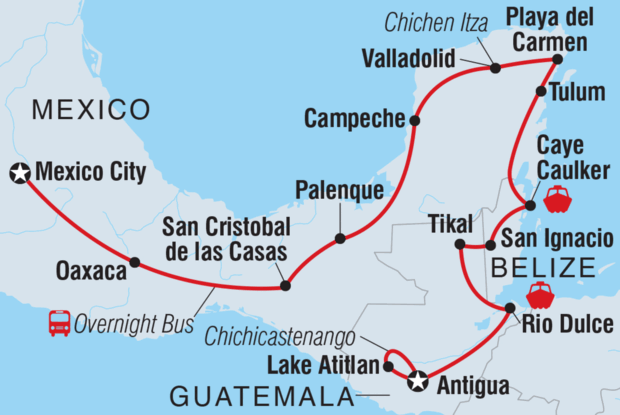 18 to 35s Epic Mexico, Belize & Guatemala
