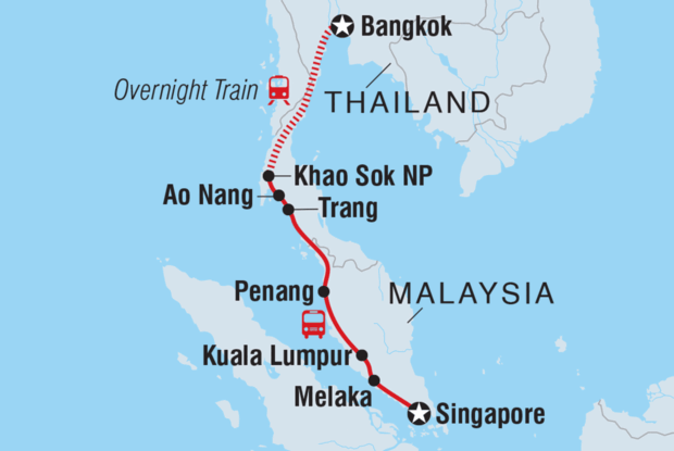 Bangkok to Singapore Bangkok to Singapore