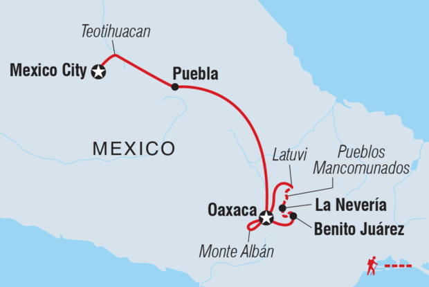 Mexico City to Oaxaca with Zapotec Village Hiking