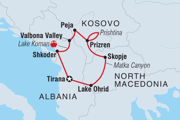 Kosovo, Albania & Macedonia Explorer Kosovo, Albania & Macedonia Explorer