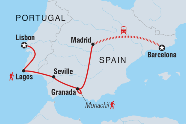 18 to 35s Essential Spain and Portugal