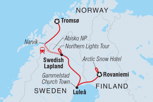 Northern Scandinavia in Winter