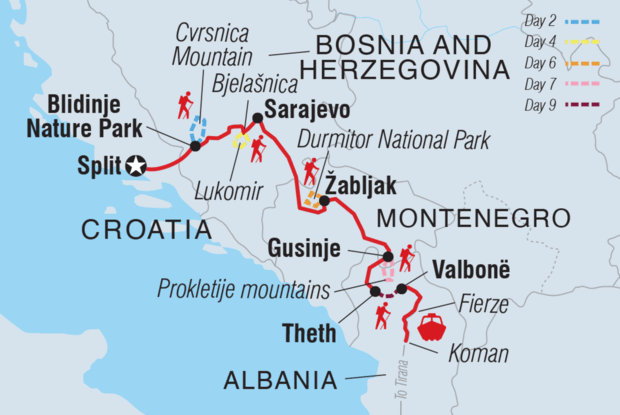 Hiking the Balkans: Via Dinarica Hiking the Balkans: Via Dinarica