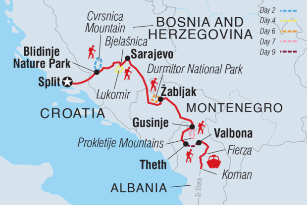 Hiking the Balkans: Via Dinarica Hiking the Balkans: Via Dinarica