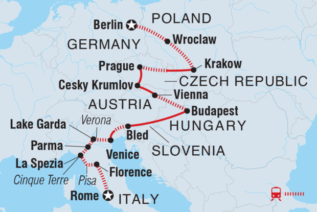 18 to 35s Epic Europe: Central and Italy