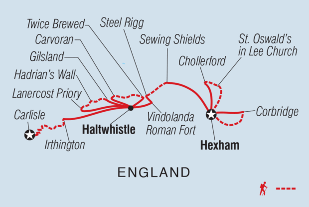 Walk Hadrian's Wall Highlights Walk Hadrian's Wall Highlights