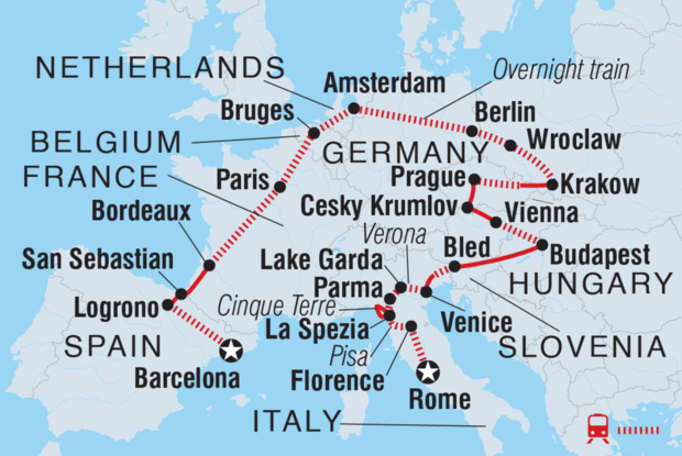 18 to 35s Essential Europe Loop 18 to 35s Essential Europe Loop