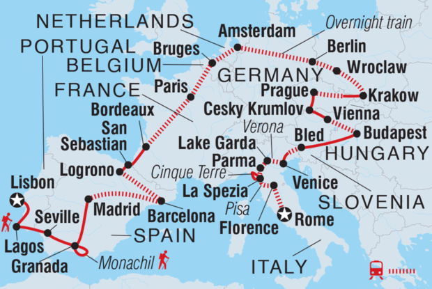 18 to 35s Epic Europe Adventure
