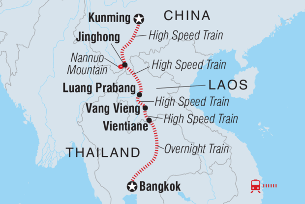 China & Laos: Kunming to Bangkok by Rail China & Laos: Kunming to Bangkok by Rail