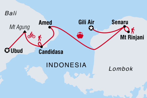 Bali, Lombok & Gili Islands: Hike, Bike, Raft & Snorkel Bali, Lombok & Gili Islands: Hike, Bike, Raft & Snorkel