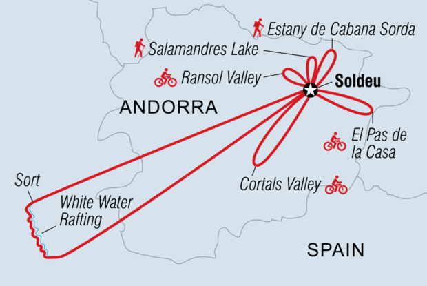 Andorra: Hike, Bike & Raft Andorra: Hike, Bike & Raft