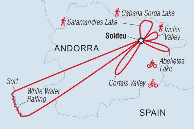 Andorra: Hike, Bike & Raft Andorra: Hike, Bike & Raft