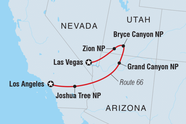 18 to 35s One Week from Vegas to LA