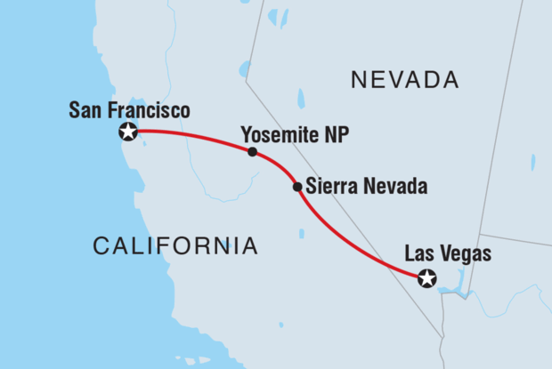 18 to 35s One Week from San Francisco to Vegas