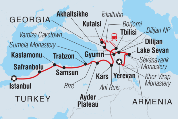 Istanbul to Yerevan: The Black Sea and the Caucasus Mountains