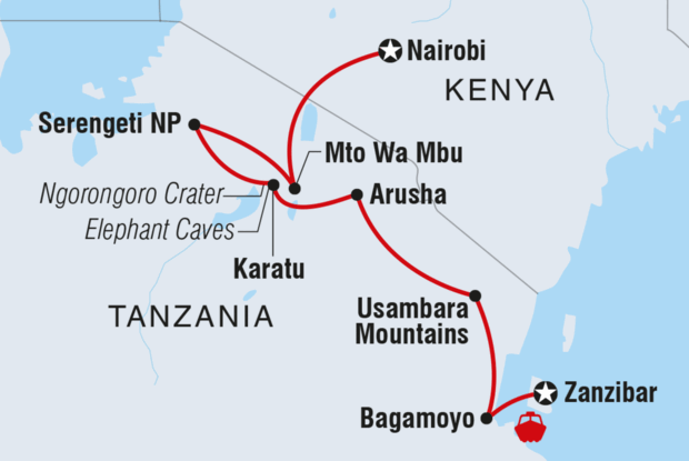 Zanzibar to Nairobi Zanzibar to Nairobi