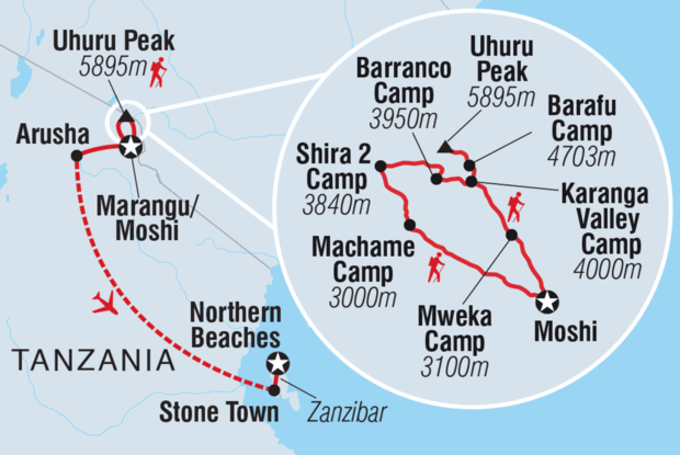 Kilimanjaro Machame Route & Zanzibar Kilimanjaro Machame Route & Zanzibar