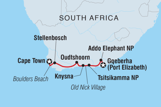 South Africa's Garden Route & Winelands