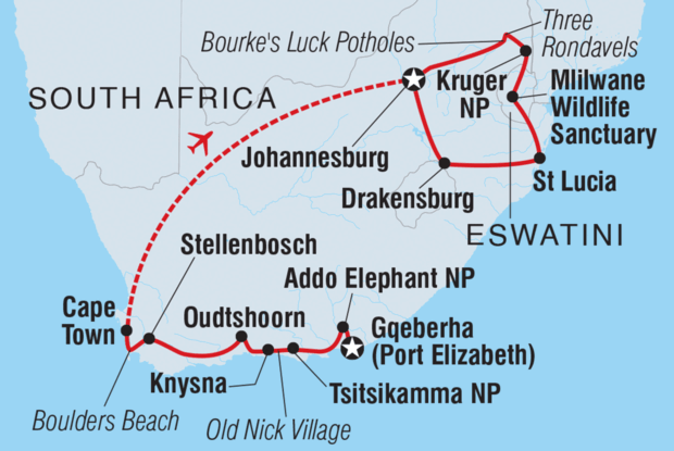 South Africa's Kruger, Coast & Garden Route South Africa's Kruger, Coast & Garden Route