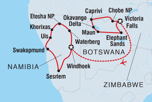 Highlights of Namibia & Botswana Highlights of Namibia & Botswana
