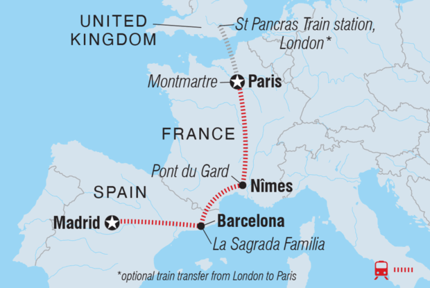 Paris to Madrid by Rail Paris to Madrid by Rail