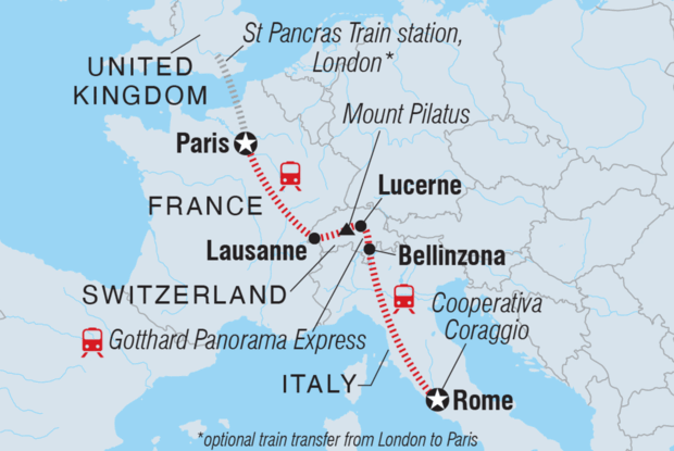 Paris to Rome by Rail Paris to Rome by Rail