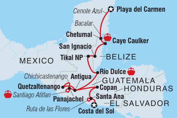 Route of the Maya Route of the Maya