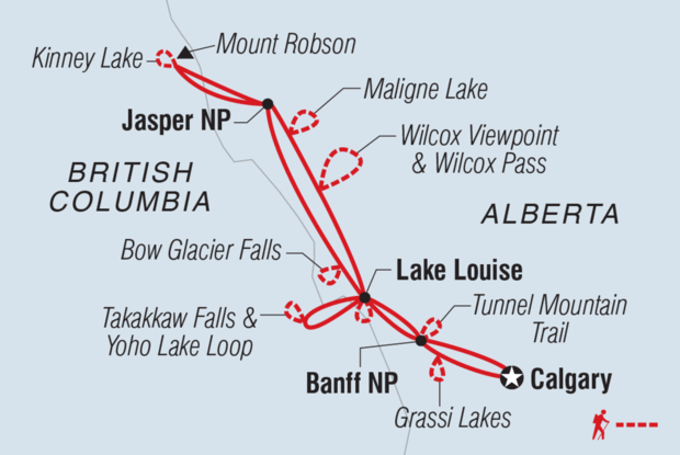 Hiking in the Canadian Rockies