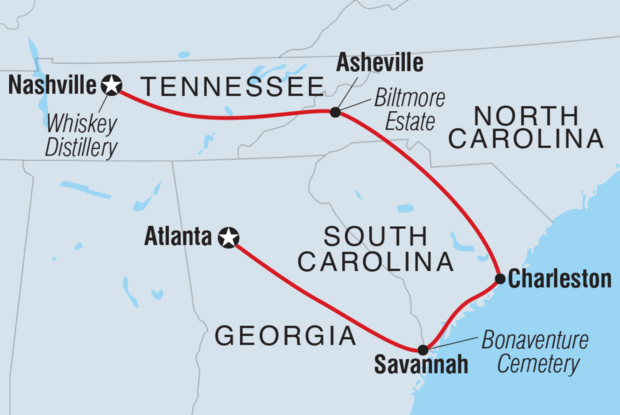 Georgia History Trail to Nashville